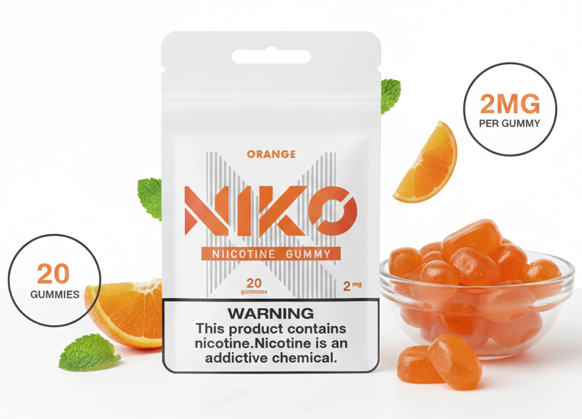 Gomitas Nicotina Orange - Cítrico Naranja Natural