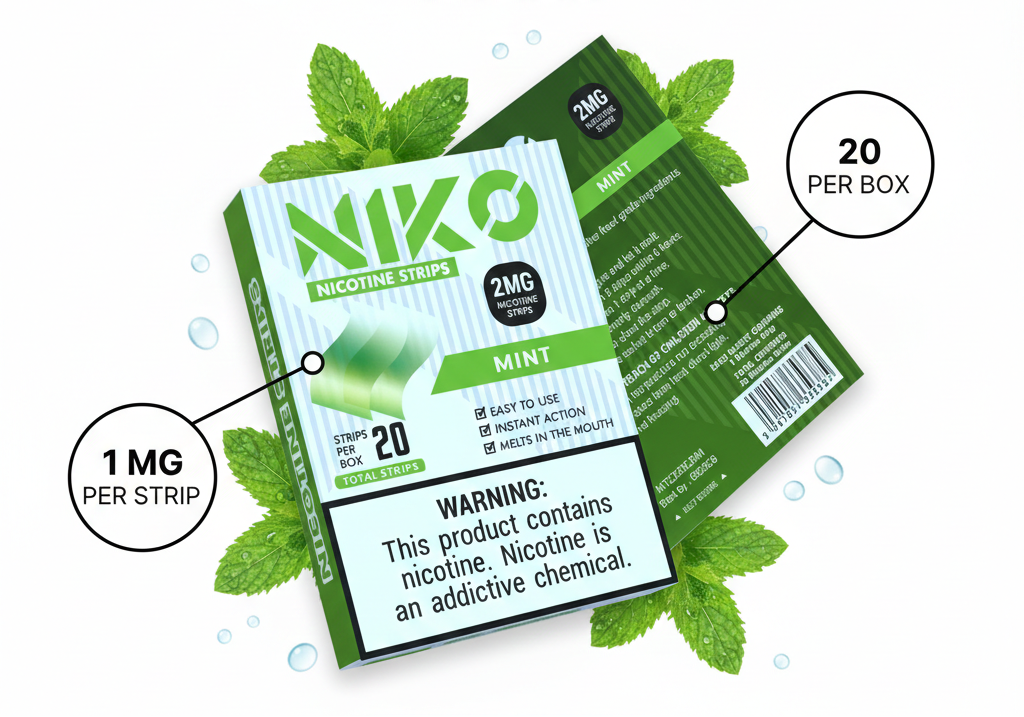 Strips Solubles Nicotina Mint - Aliento Fresco