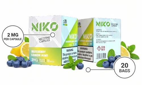 Cápsulas Nicotina Blueberry Lemon Mint - Equilibrio Cítrico y Dulce