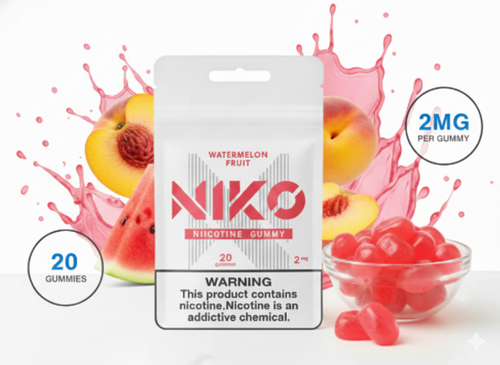 Gomitas Nicotina Watermelon Peach - Sandía y Durazno Dulce
