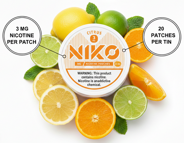 Parches Nicotina Citrus - Energía Revitalizante