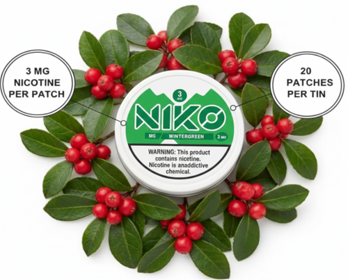 Parches Nicotina Wintergreen - Intensidad Fría