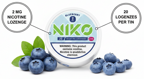 Pastillas Nicotina Blueberry - Arándano Suave