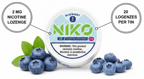 Pastillas Nicotina Blueberry - Arándano Suave