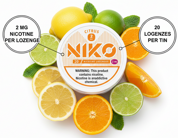 Pastillas Nicotina Citrus - Limón Energizante