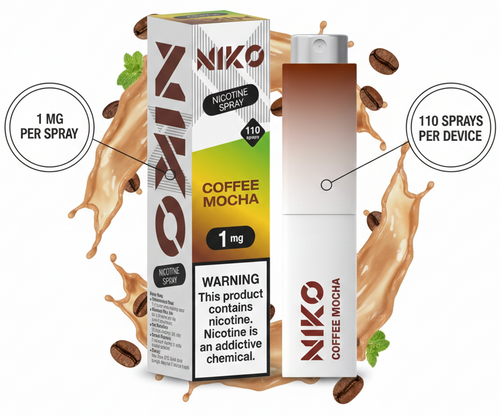Spray Bucal Nicotina Coffee Mocha - Café Intenso y Aromático