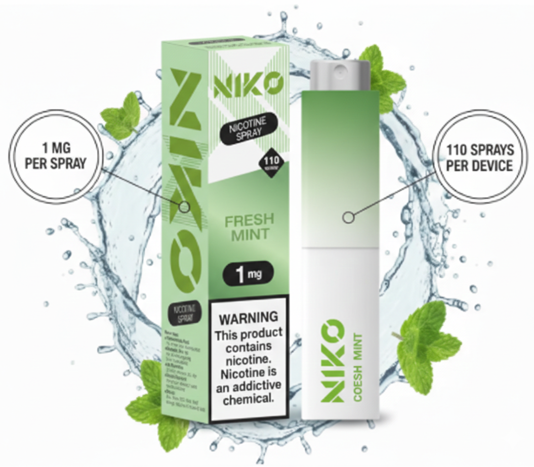 Spray Bucal Nicotina Fresh Mint - Golpe de Frescura Polar