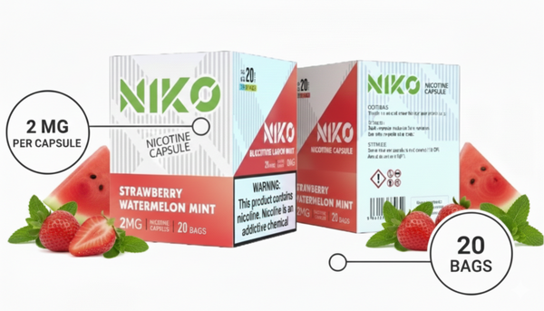 Cápsulas Nicotina Strawberry Waterlemon Mint - Dulzura Frutal y Fresca