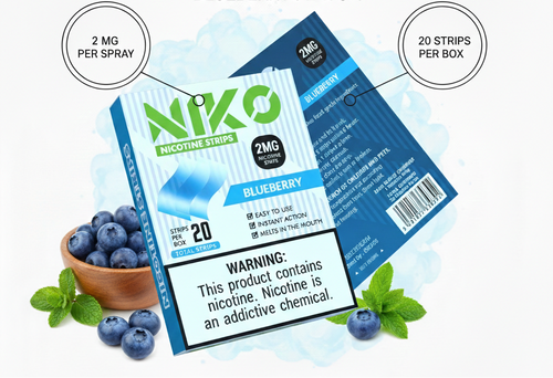 Strips Solubles Nicotina Blueberry - Arándano Disoluble