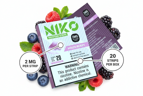Strips Solubles Nicotina Mixed Berry - Fusión de Bayas Exótica
